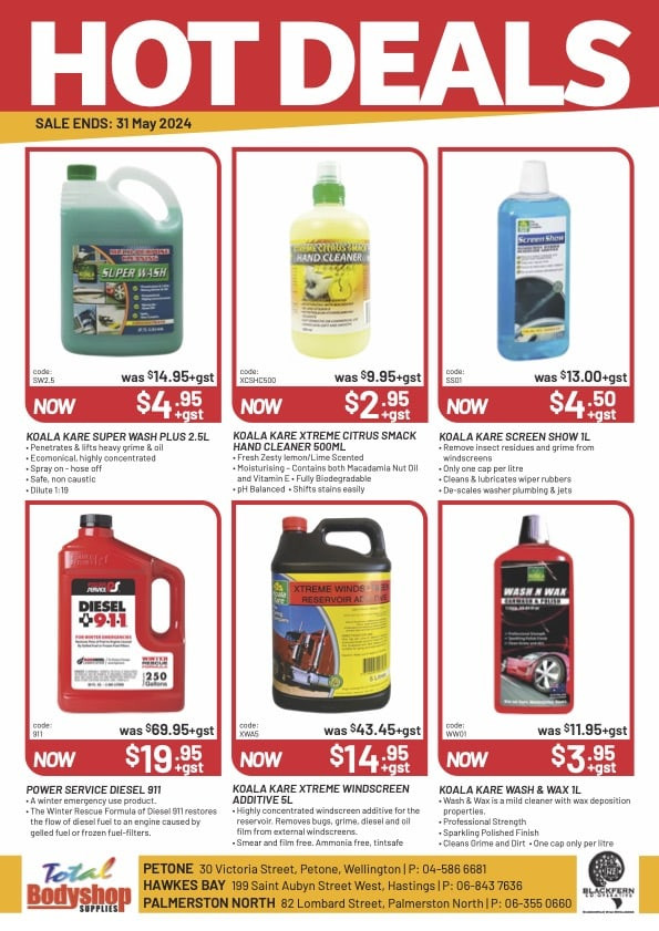 Total Bodyshop Supplies offers